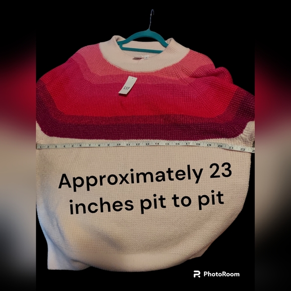 GAP Pink Mock Turtleneck Long Sleeve Sweater Women's Size XL NWT - Picture 4 of 6